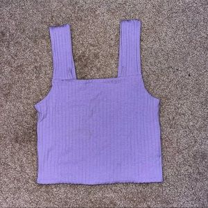 purple tank top
